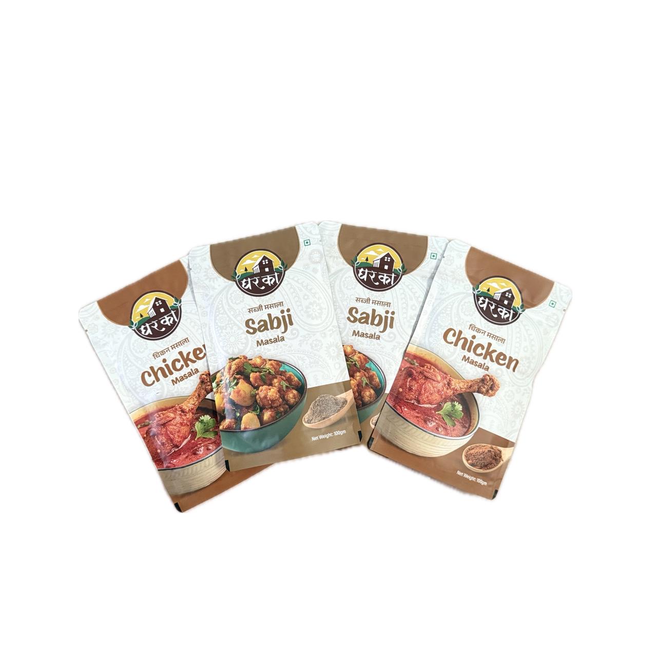 Chicken Masala Sabji Masala Combo (4 Pack)